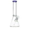 Thick Beaker Bong With Purple Accent -Smoking Accessories Shop 14in 9mm thick beaker bong wpurple accent bongs water pipes 420 science 523401