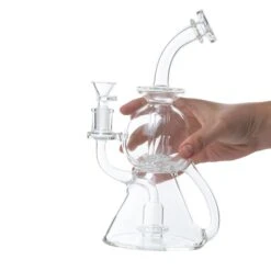 AFM 10in Double UFO Perc Klein Recycler Dab Rig -Smoking Accessories Shop afm 10in double ufo perc klein recycler rig 3 529084