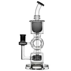 Barrel Straight Base Recycler Bong 9 Barrel Straight Base Recycler Bong -Smoking Accessories Shop barrel straight base recycler bong black third party brands 420 science 241836