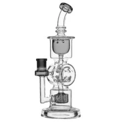 Smoking Accessories Shop -Smoking Accessories Shop barrel straight base recycler bong black third party brands 420 science 390422