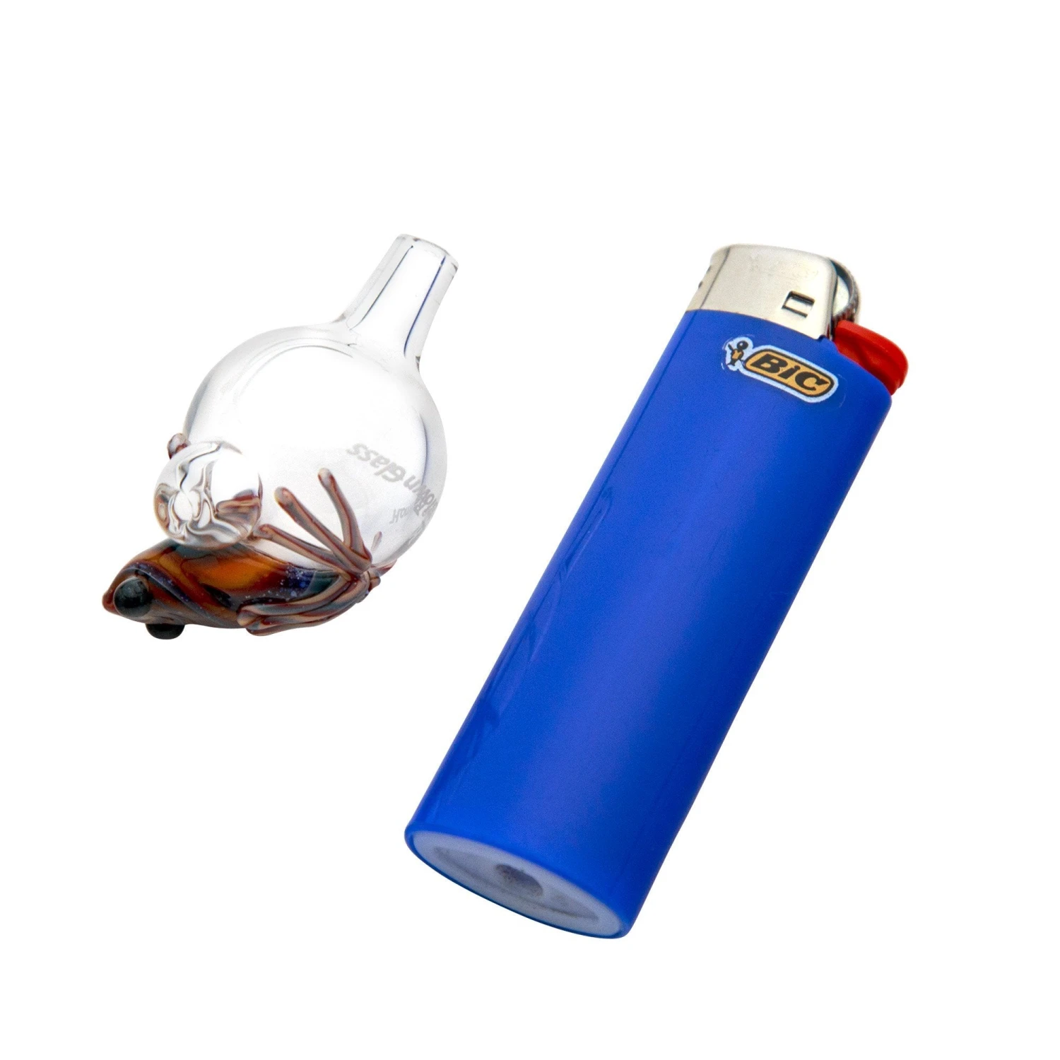 Home Blown Glass Bubble Carb Cap - Frog 4 Home Blown Glass Bubble Carb Cap - Frog - Image 2
