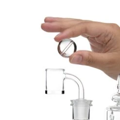 Green Bear Clear Marble Carb Cap 8 Green Bear Clear Marble Carb Cap -Smoking Accessories Shop clear marble carb cap carb caps 420 science 962498