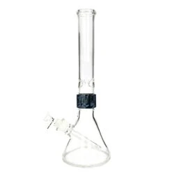 Prism CLEAR TALL BEAKER SINGLE STACK -Smoking Accessories Shop clear tall beaker single stack 420 science 158423
