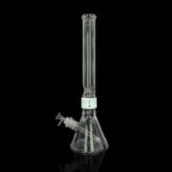 Prism CLEAR TALL BEAKER SINGLE STACK -Smoking Accessories Shop clear tall beaker single stack 420 science 273169