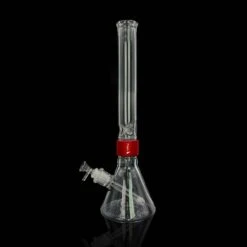 Prism CLEAR TALL BEAKER SINGLE STACK -Smoking Accessories Shop clear tall beaker single stack 420 science 517639