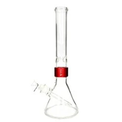 Prism CLEAR TALL BEAKER SINGLE STACK -Smoking Accessories Shop clear tall beaker single stack 420 science 598716