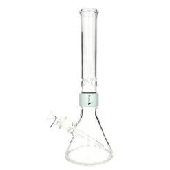 Prism CLEAR TALL BEAKER SINGLE STACK -Smoking Accessories Shop clear tall beaker single stack 420 science 660288