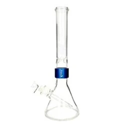 Prism CLEAR TALL BEAKER SINGLE STACK -Smoking Accessories Shop clear tall beaker single stack 420 science 701439