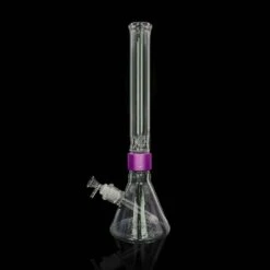 Prism CLEAR TALL BEAKER SINGLE STACK -Smoking Accessories Shop clear tall beaker single stack 420 science 725968
