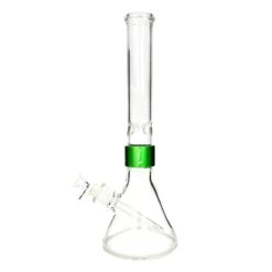 Prism CLEAR TALL BEAKER SINGLE STACK -Smoking Accessories Shop clear tall beaker single stack 420 science 868650