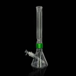 Prism CLEAR TALL BEAKER SINGLE STACK -Smoking Accessories Shop clear tall beaker single stack 420 science 911945