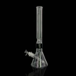 Prism CLEAR TALL BEAKER SINGLE STACK -Smoking Accessories Shop clear tall beaker single stack 420 science 965105