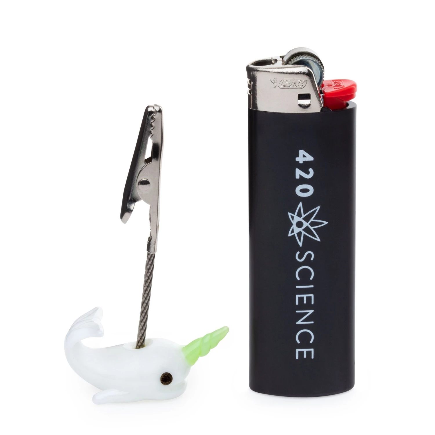 Empire Glassworks Cozmic Narwhal Roach Clip 4 Empire Glassworks Cozmic Narwhal Roach Clip - Image 2