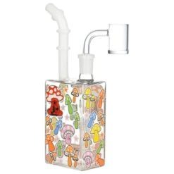 Glow Mushroom Juice Box Dab Rig -Smoking Accessories Shop glow mushroom juice box dab rig water pipes 420 science 854427
