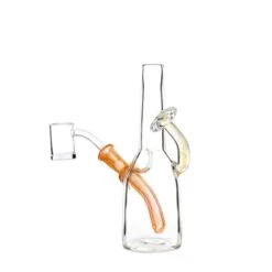 GMay Glass Orange & Fumed Sake Bottle Dab Rig -Smoking Accessories Shop gmay glass orange fumed sake bottle dab rig dab rigs 420 science 234608