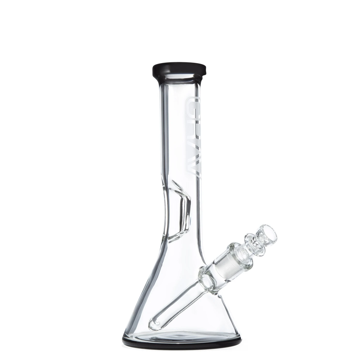 GRAV Small Beaker Bong W/Black Accents 3 GRAV Small Beaker Bong W/Black Accents