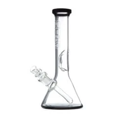 GRAV Small Beaker Bong W/Black Accents 11 GRAV Small Beaker Bong W/Black Accents -Smoking Accessories Shop grav labs beaker base water pipe 8in black 4 439847