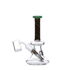 HALF PRICE: Green Bear 6in Striped Bell Dab Rig - Minor Blemish
