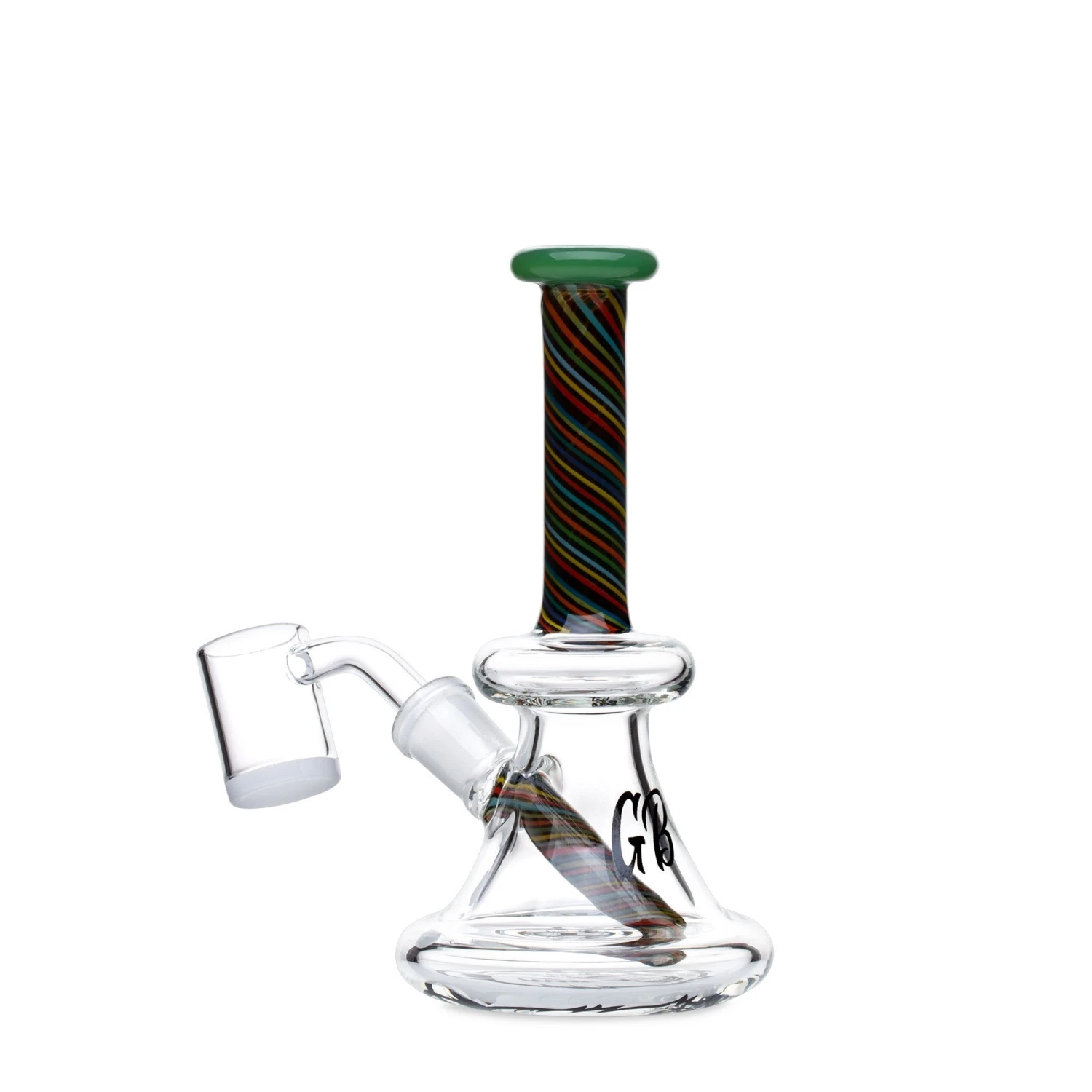 HALF PRICE: Green Bear 6in Striped Bell Dab Rig - Minor Blemish 3 HALF PRICE: Green Bear 6in Striped Bell Dab Rig - Minor Blemish