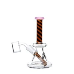 HALF PRICE: Green Bear 6in Striped Bell Dab Rig - Minor Blemish 22 HALF PRICE: Green Bear 6in Striped Bell Dab Rig - Minor Blemish -Smoking Accessories Shop green bear 6in striped bell wfixed downstem cosmetic flaw dab rigs 420 science 335301