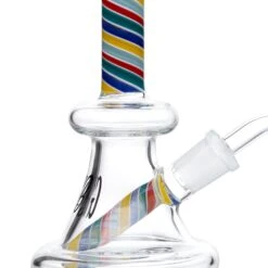 HALF PRICE: Green Bear 6in Striped Bell Dab Rig - Minor Blemish 19 HALF PRICE: Green Bear 6in Striped Bell Dab Rig - Minor Blemish -Smoking Accessories Shop green bear 6in striped bell wfixed downstem cosmetic flaw dab rigs 420 science 575069