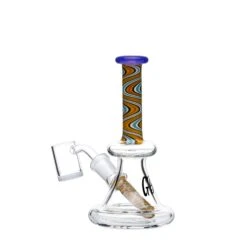 Green Bear 6in Striped Bell Dab Rig -Smoking Accessories Shop green bear 6in striped bell wfixed downstem dab rigs 420 science 649787
