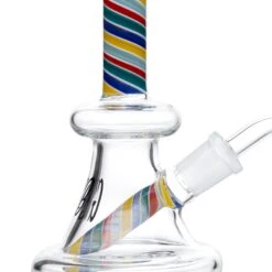Green Bear 6in Striped Bell Dab Rig -Smoking Accessories Shop green bear 6in striped bell wfixed downstem dab rigs 420 science 696149