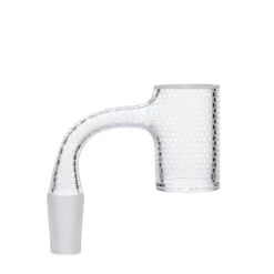 Green Bear Honeycomb Etched Quartz Banger