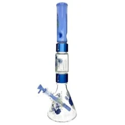 Prism HALO MOONLIGHT ROSE BEAKER DOUBLE STACK -Smoking Accessories Shop halo moonlight rose beaker double stack 420 science 186255