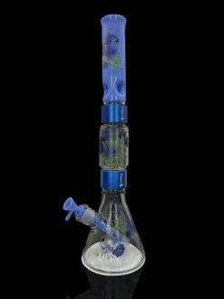 Prism HALO MOONLIGHT ROSE BEAKER DOUBLE STACK -Smoking Accessories Shop halo moonlight rose beaker double stack 420 science 281152