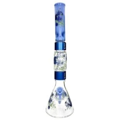 Prism HALO MOONLIGHT ROSE BEAKER DOUBLE STACK -Smoking Accessories Shop halo moonlight rose beaker double stack 420 science 312418
