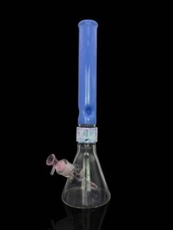 Prism HALO TIE DYE BEAKER SINGLE STACK -Smoking Accessories Shop halo tie dye beaker single stack 420 science 551083