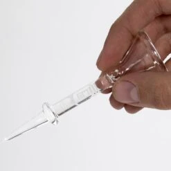 Home Blown Glass Carb Cap Dabber 8 Home Blown Glass Carb Cap Dabber -Smoking Accessories Shop hbg cc c hand 864637