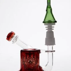 Home Blown Glass Carb Cap Dabber - Green -Smoking Accessories Shop hbg cc gr alt 365000