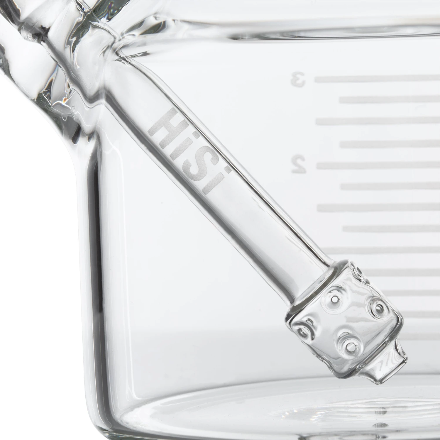 HiSi 14in Beaker Bong - Jr. Double Bell Perc V2.0 9 HiSi 14in Beaker Bong - Jr. Double Bell Perc V2.0 - Image 7