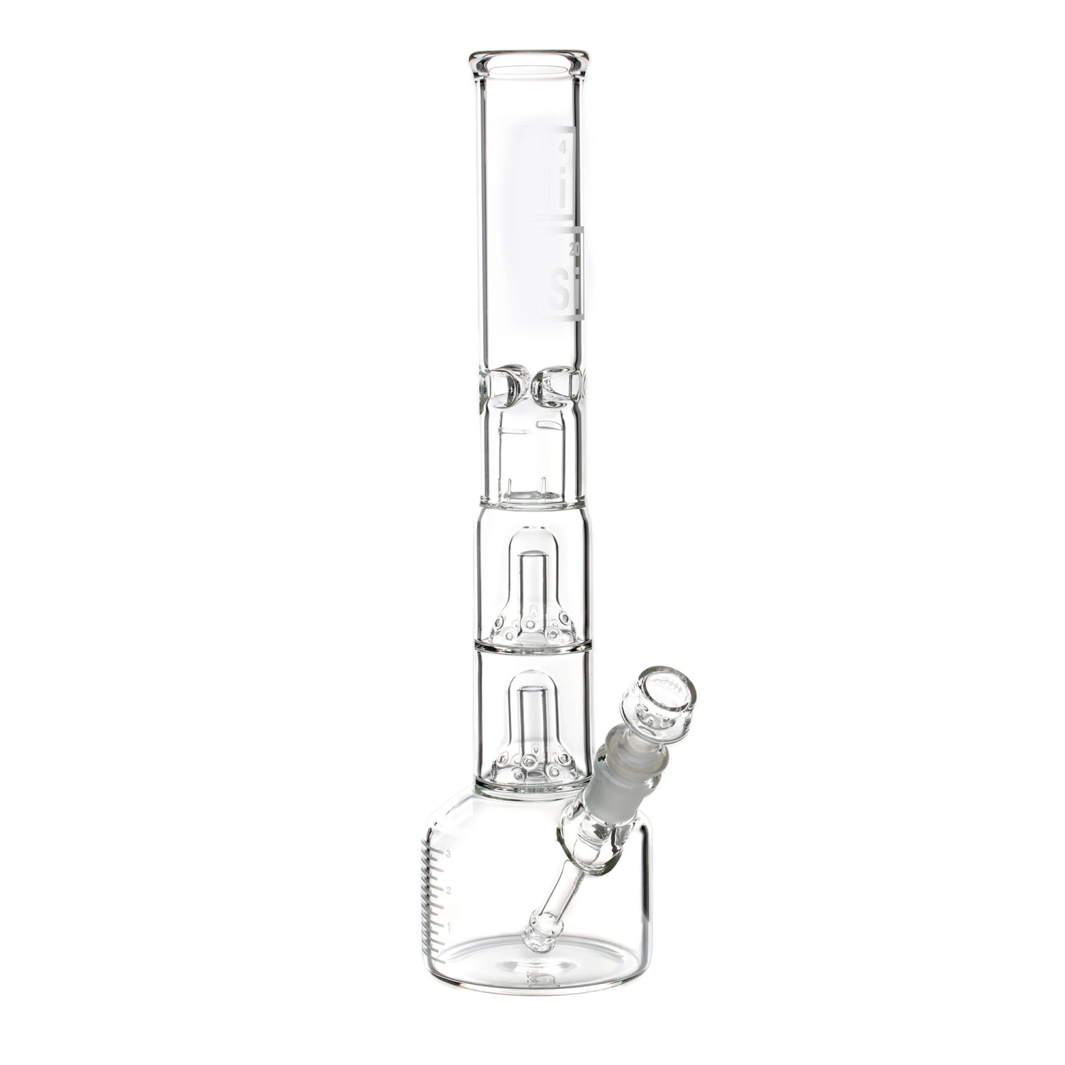 HiSi 14in Beaker Bong - Jr. Double Bell Perc V2.0 3 HiSi 14in Beaker Bong - Jr. Double Bell Perc V2.0