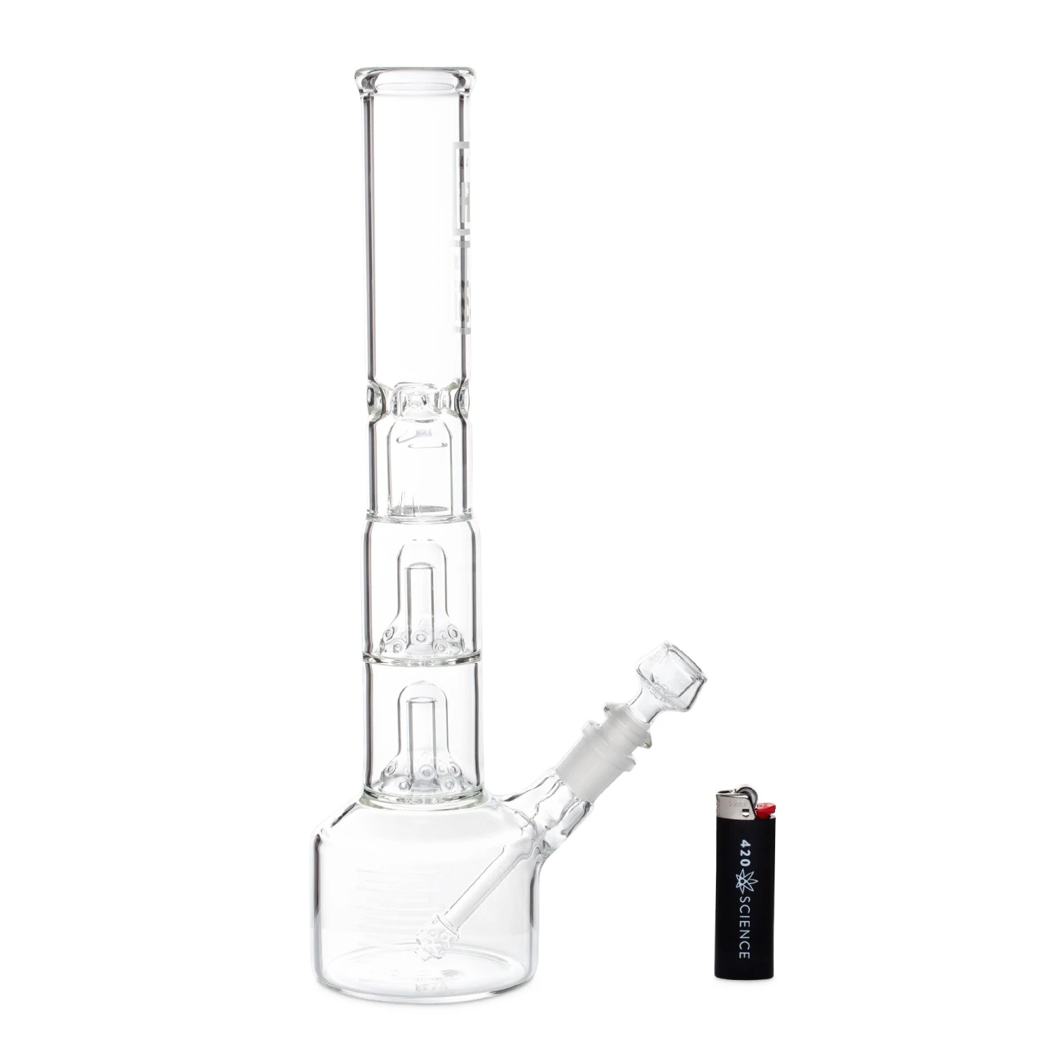 HiSi 14in Beaker Bong - Jr. Double Bell Perc V2.0 4 HiSi 14in Beaker Bong - Jr. Double Bell Perc V2.0 - Image 2