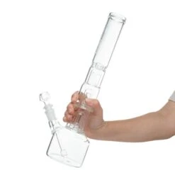 HiSi 14in Beaker Bong - Jr. Double Bell Perc V2.0 13 HiSi 14in Beaker Bong - Jr. Double Bell Perc V2.0 -Smoking Accessories Shop hisi 14in beaker bong jr double bell perc v20 bongs water pipes 420 science 835982