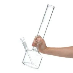 HiSi 16in Beaker Bong - Bell Perc V2.0 -Smoking Accessories Shop hisi 16in beaker bong bell perc v20 bongs water pipes 420 science 412377