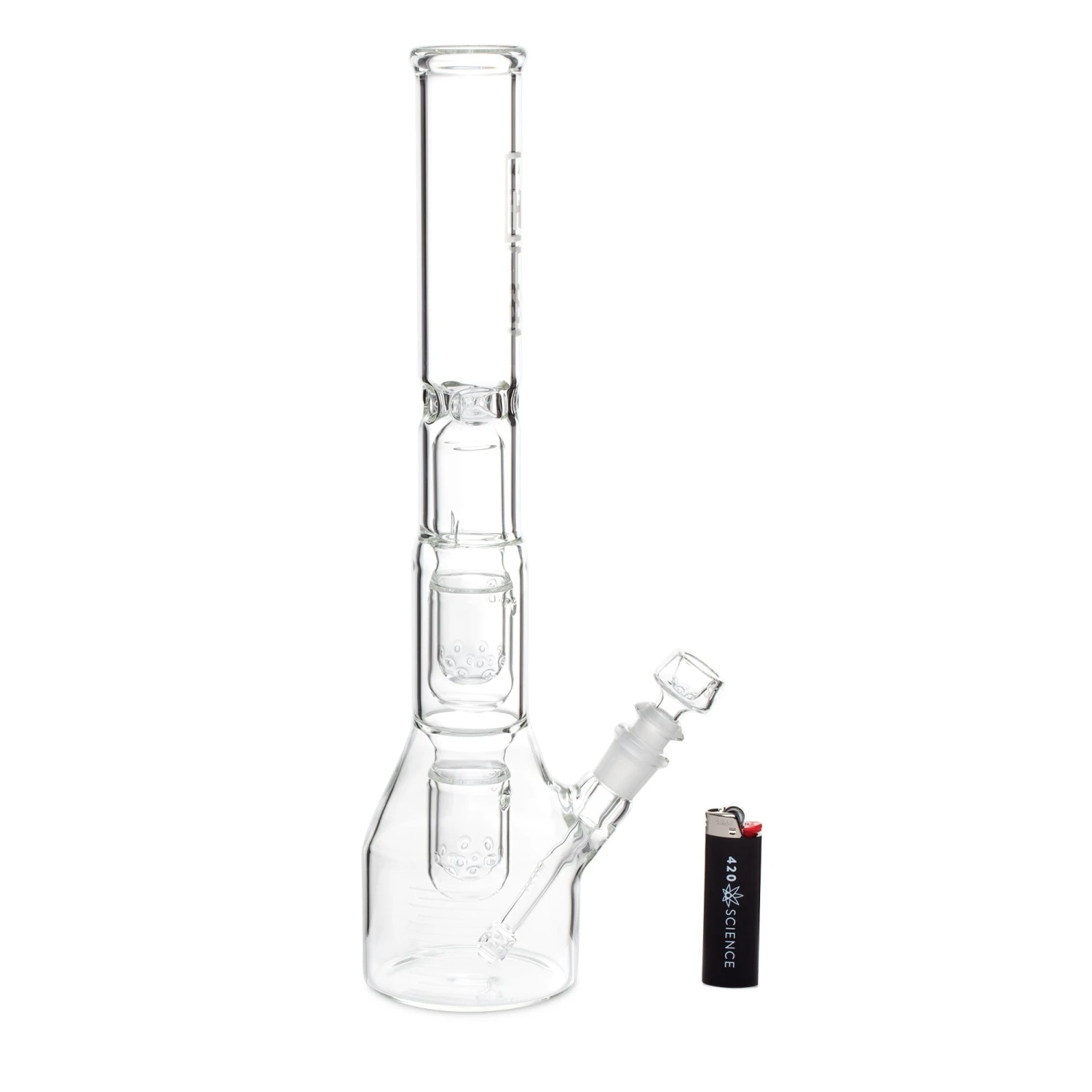 HiSi 16in Beaker Bong - Double U Perc 4 HiSi 16in Beaker Bong - Double U Perc - Image 2