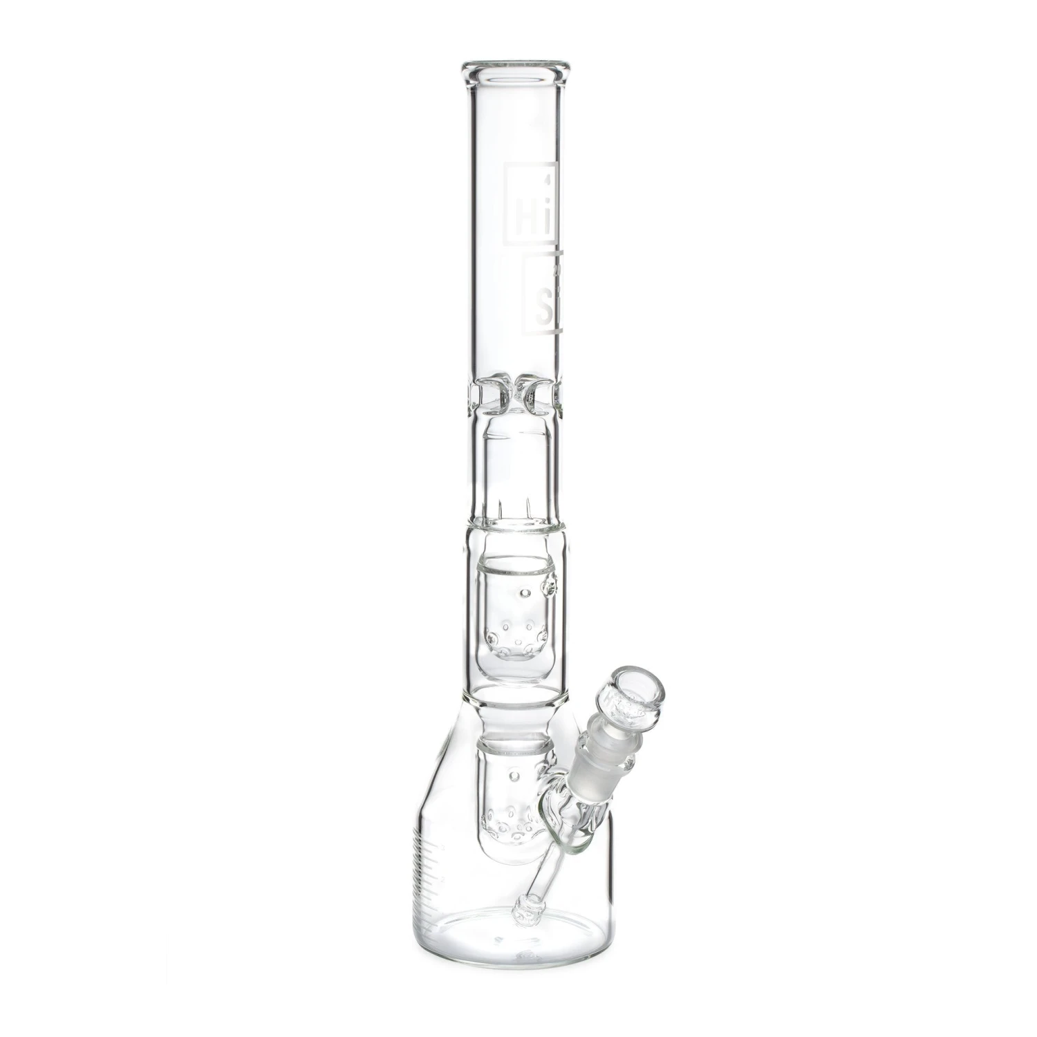 HiSi 16in Beaker Bong - Double U Perc 3 HiSi 16in Beaker Bong - Double U Perc