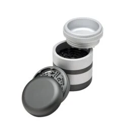 Kannastor GR8TR V2 Complete Grinder System -Smoking Accessories Shop kannastor gr8tr v2 complete grinder system matte silver solid 102963