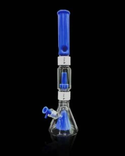 Prism PERCOLATED BEAKER DOUBLE STACK 19 Prism PERCOLATED BEAKER DOUBLE STACK -Smoking Accessories Shop percolated beaker double stack 420 science 178774