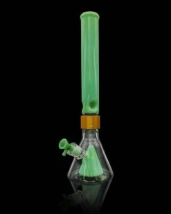 Prism PERCOLATED BEAKER SINGLE STACK 27 Prism PERCOLATED BEAKER SINGLE STACK -Smoking Accessories Shop percolated beaker single stack 420 science 308618