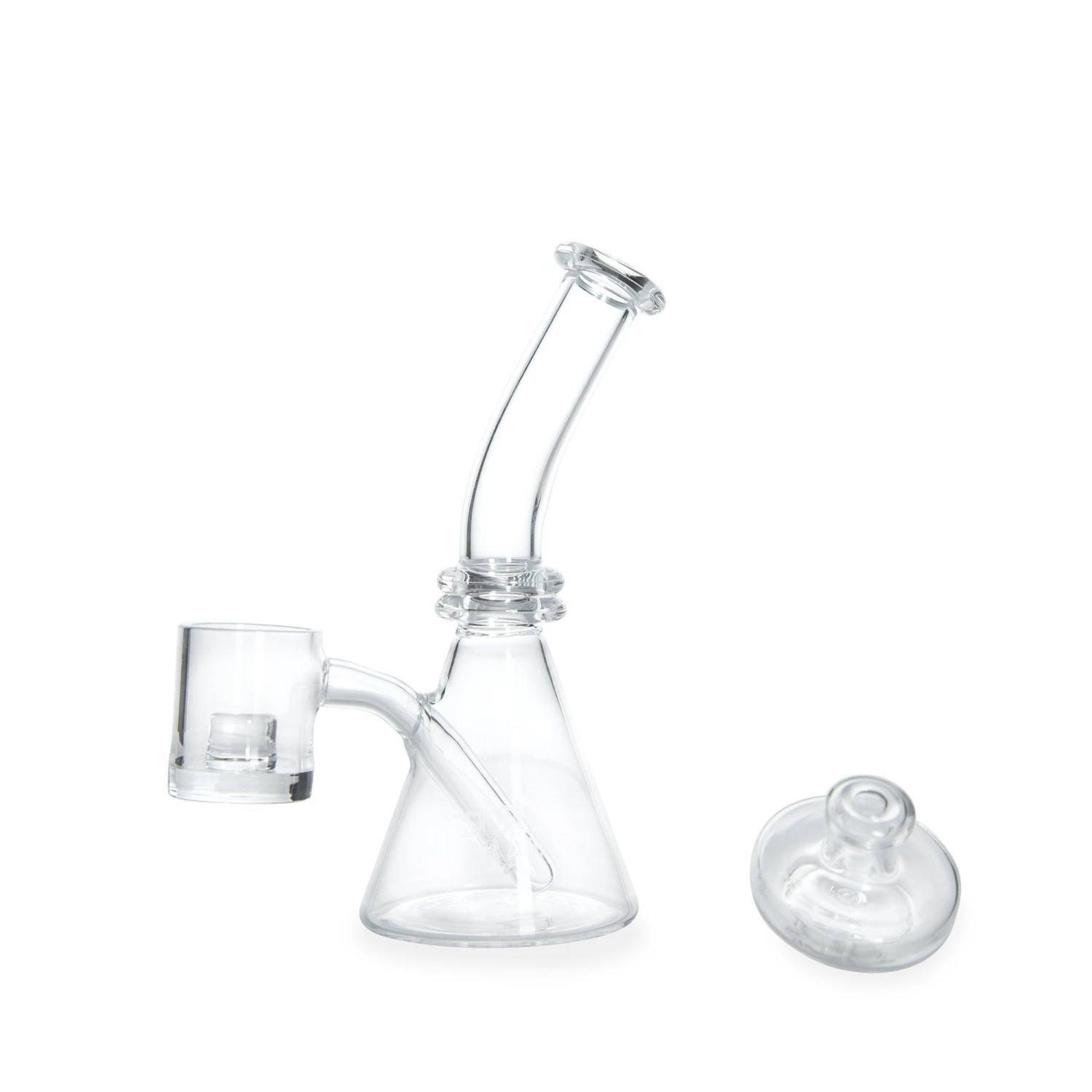 Piranha Quartz One Piece Beaker Dab Rig W/ Thick Bottom Reactor Core Banger 5 Piranha Quartz One Piece Beaker Dab Rig W/ Thick Bottom Reactor Core Banger - Image 3