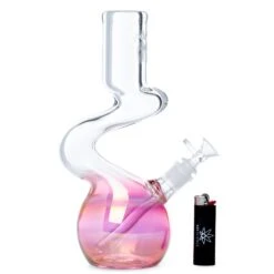 Raven Glass 12in Wavy Fumed Beaker Bong -Smoking Accessories Shop raven glass 12in wavy fumed beaker 2 195947