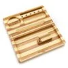 RAW Backflip Magnetic Bamboo Striped Rolling Tray -Smoking Accessories Shop raw backflip magnetic bamboo rolling tray striped 1 962263