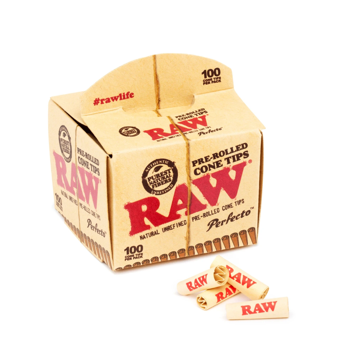RAW Perfecto Pre-Rolled Cone Tips 100-Pack 3 RAW Perfecto Pre-Rolled Cone Tips 100-Pack