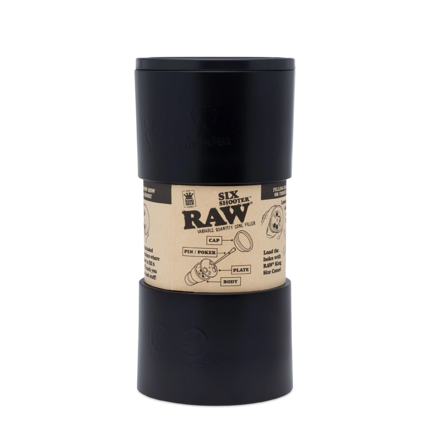 RAW Six Shooter Cone Filler 3 RAW Six Shooter Cone Filler