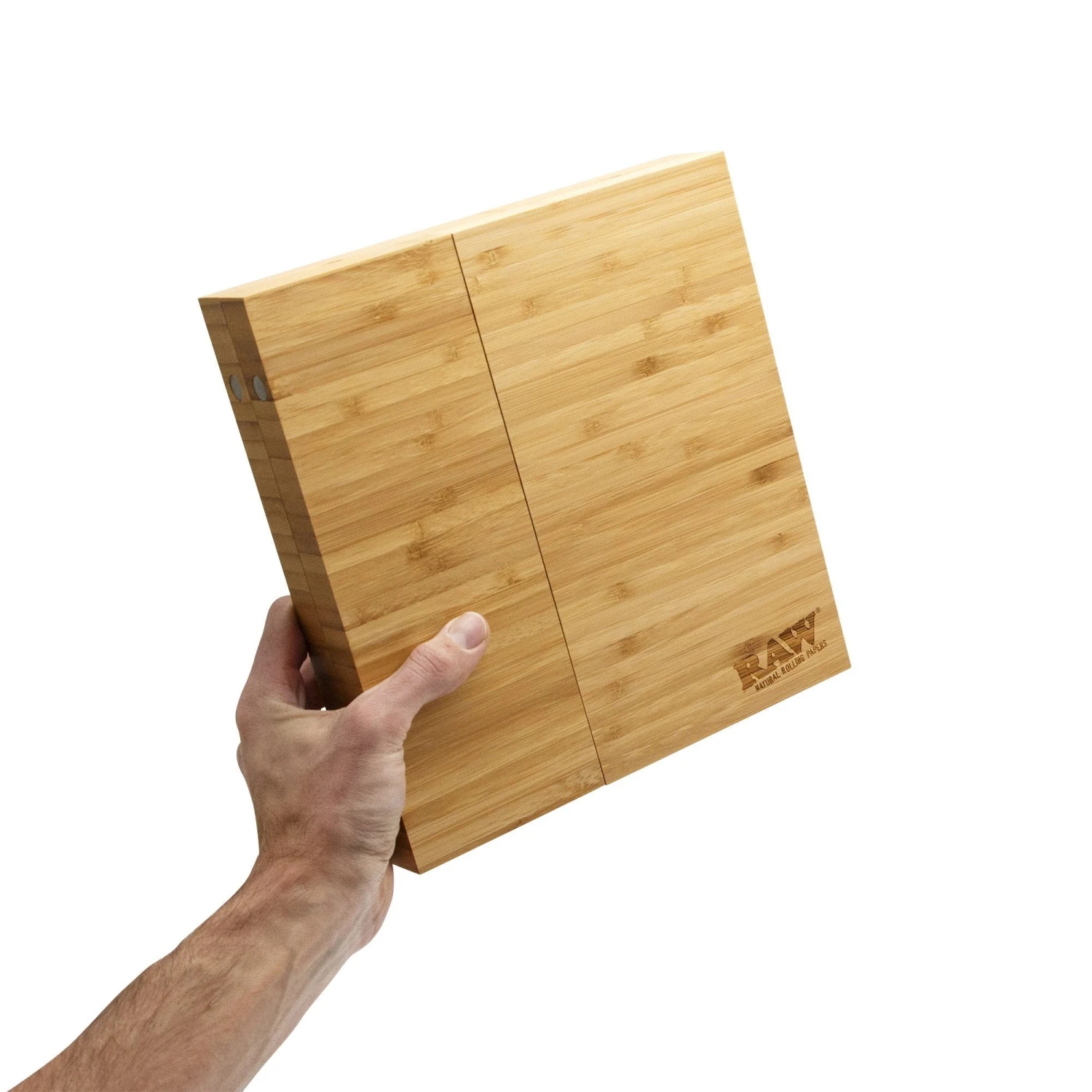 RAW Triple Flip Magnetic Bamboo Rolling Tray 7 RAW Triple Flip Magnetic Bamboo Rolling Tray - Image 5